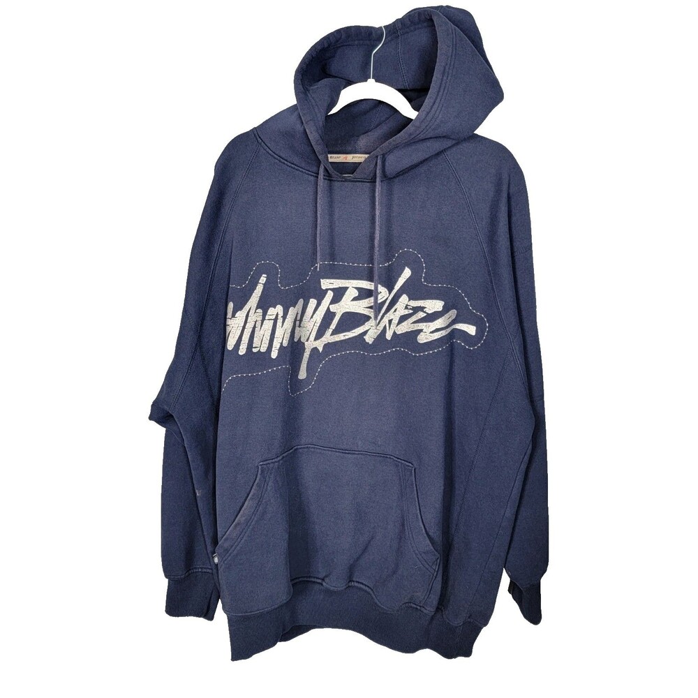 Vintage Johnny Blaze Hoodie Sweatshirt Men 2XL Heavyweight Y2K Hip Hop